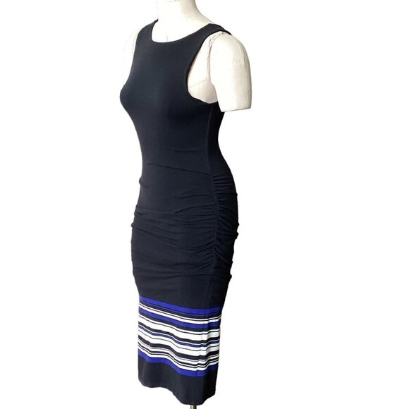 Athleta Midi Stripe Tank-Dress Sz XS Black #196F - Picture 7 of 11